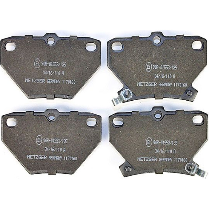 Metzger 1170160 Bremsbelagsatz, Scheibenbremse Metzger 1170160 Bremsbelagsatz, Scheibenbremse