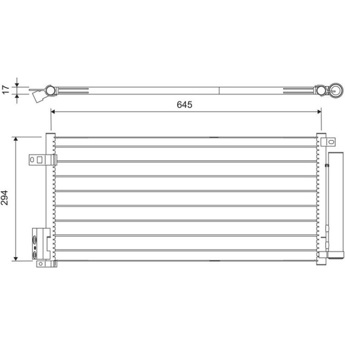 Valeo 818192 Kondensator, Klimaanlage Valeo 818192 Kondensator, Klimaanlage