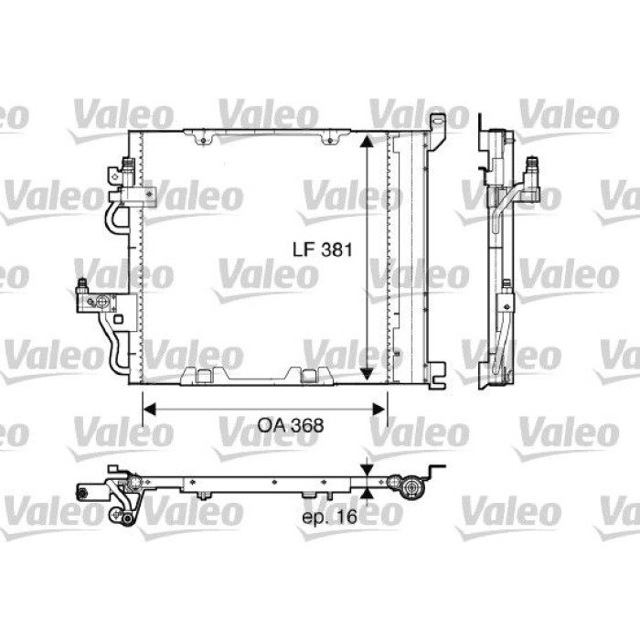 Valeo 817847 Kondensator, Klimaanlage Valeo 817847 Kondensator, Klimaanlage