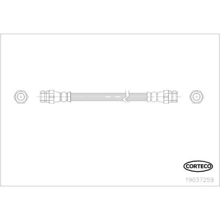 Corteco 19037259 Bremsschlauch Corteco 19037259 Bremsschlauch