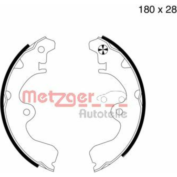 Metzger MG 617 Bremsbackensatz
