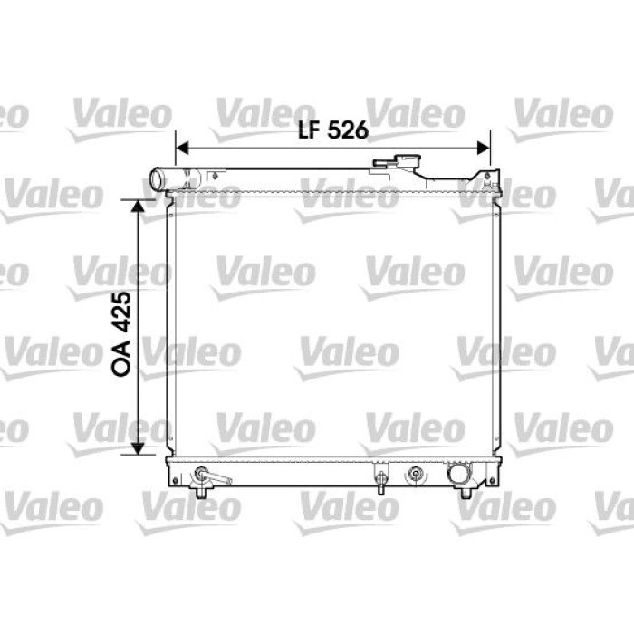 Valeo 734214 Kühler, Motorkühlung