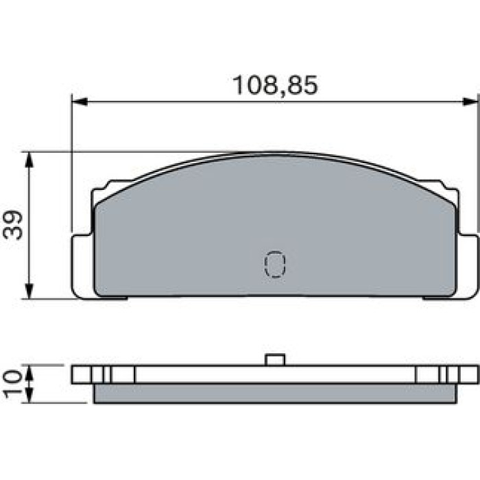 BOSCH 0 986 460 741 Bremsbelagsatz, Scheibenbremse