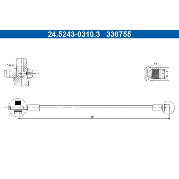 ATE 24.5243-0310.3 Bremsschlauch