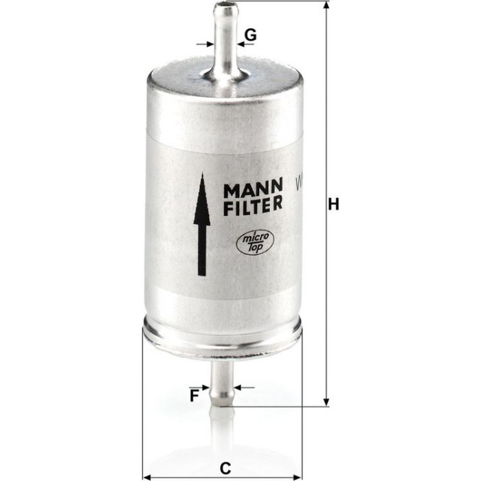 Mann-Filter WK 410 Kraftstofffilter Mann-Filter WK 410 Kraftstofffilter