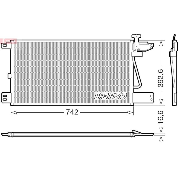 Denso DCN99050 Kondensator, Klimaanlage Denso DCN99050 Kondensator, Klimaanlage