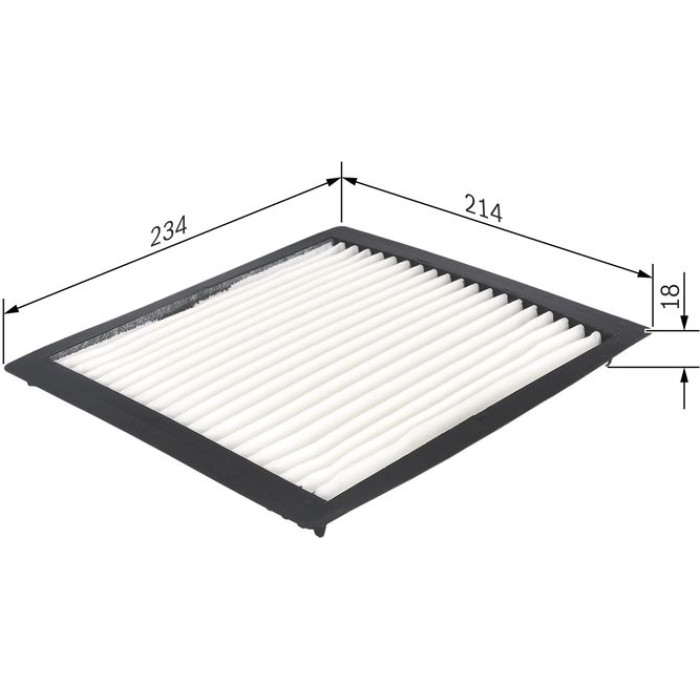 BOSCH 1 987 432 263 Innenraumfilter BOSCH 1 987 432 263 Innenraumfilter