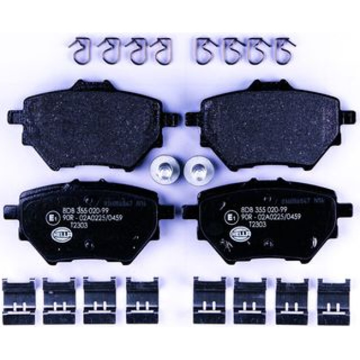 Hella 8DB 355 020-991 Bremsbelagsatz, Scheibenbremse Hella 8DB 355 020-991 Bremsbelagsatz, Scheibenbremse