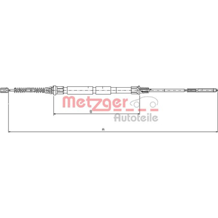 Metzger 10.7431 Seilzug, Feststellbremse
