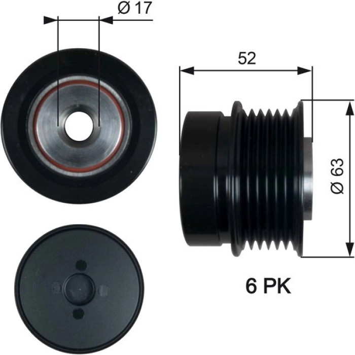 Gates OAP7187 Generatorfreilauf DriveAlign™