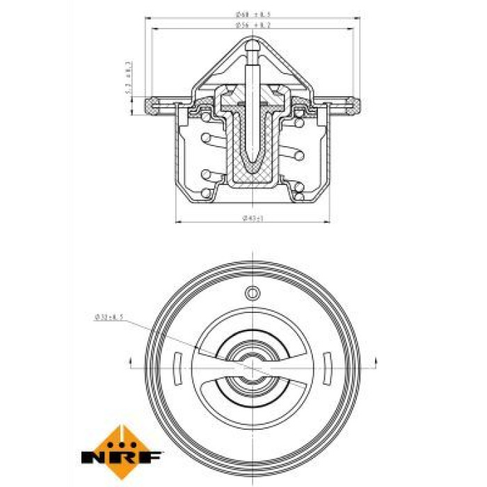 NRF 725084 Thermostat, Kühlmittel EASY FIT NRF 725084 Thermostat, Kühlmittel EASY FIT