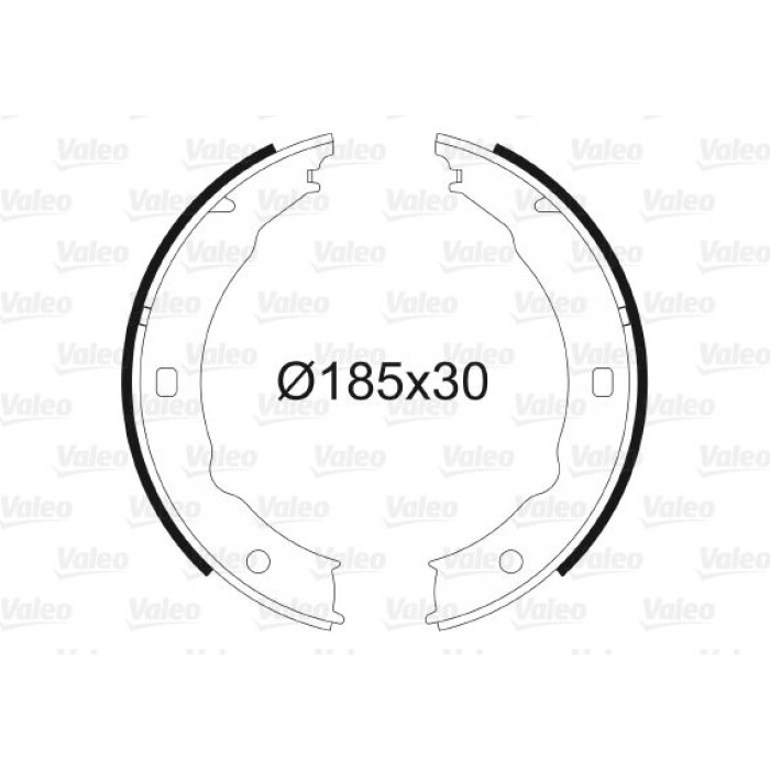 Valeo 562738 Bremsbackensatz, Feststellbremse
