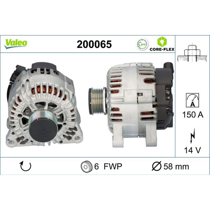 Valeo 200065 Generator CORE-FLEX Valeo 200065 Generator CORE-FLEX