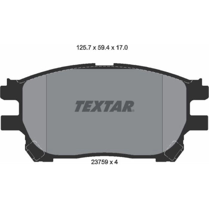 Textar 2375901 Bremsbelagsatz, Scheibenbremse Textar 2375901 Bremsbelagsatz, Scheibenbremse
