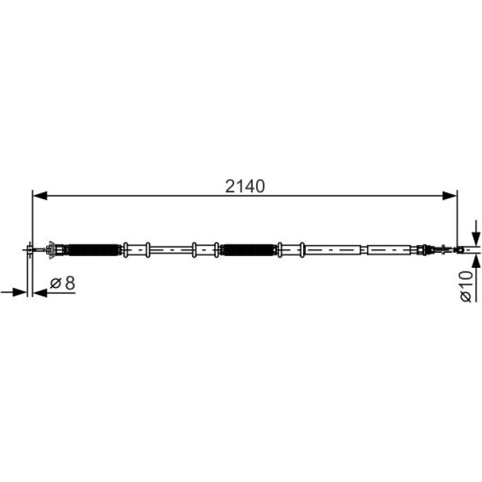 BOSCH 1 987 482 287 Seilzug, Feststellbremse