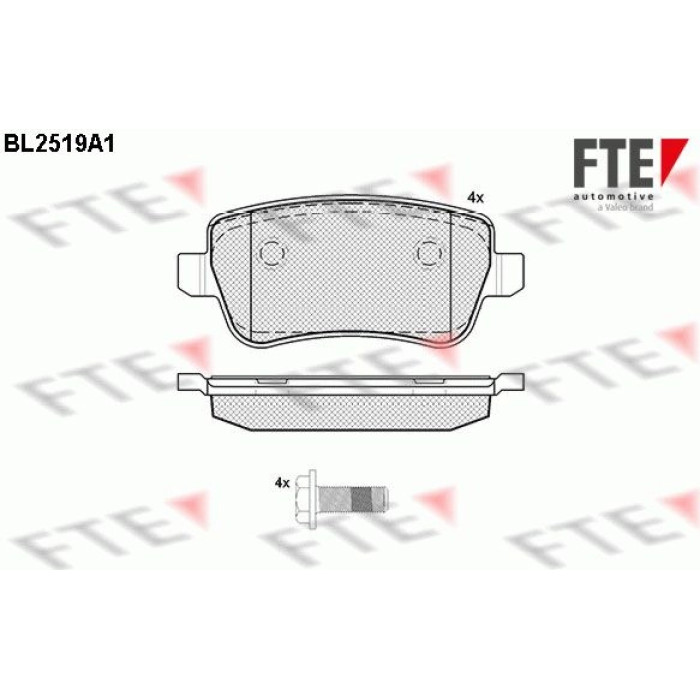 FTE 9010777 Bremsbelagsatz, Scheibenbremse FTE 9010777 Bremsbelagsatz, Scheibenbremse