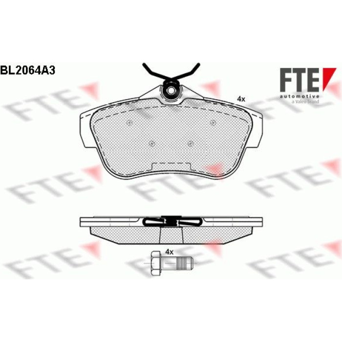 FTE 9010647 Bremsbelagsatz, Scheibenbremse FTE 9010647 Bremsbelagsatz, Scheibenbremse
