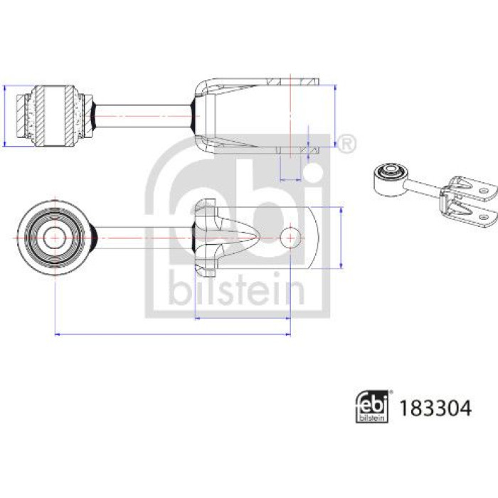 FEBI BILSTEIN 183304 Koppelstange FEBI BILSTEIN 183304 Koppelstange
