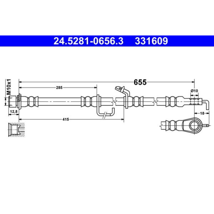 ATE 24.5281-0656.3 Bremsschlauch ATE 24.5281-0656.3 Bremsschlauch