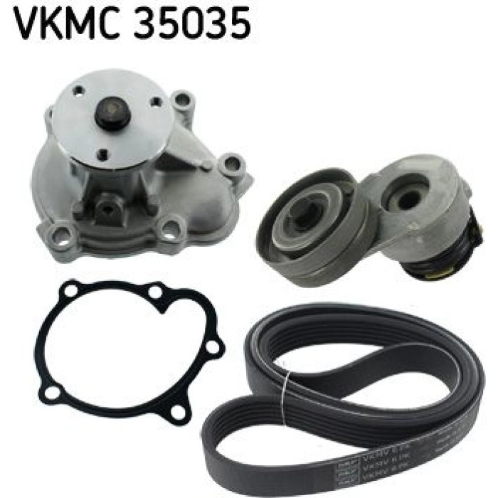 SKF VKMC 35035 Wasserpumpe + Keilrippenriemensatz SKF VKMC 35035 Wasserpumpe + Keilrippenriemensatz