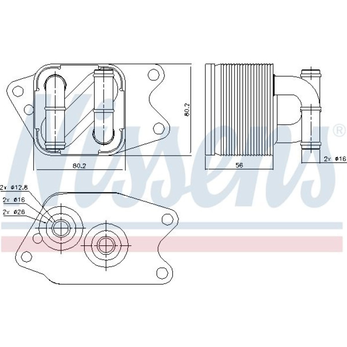 Nissens 90733 Ölkühler, Automatikgetriebe FIRST FIT Nissens 90733 Ölkühler, Automatikgetriebe FIRST FIT