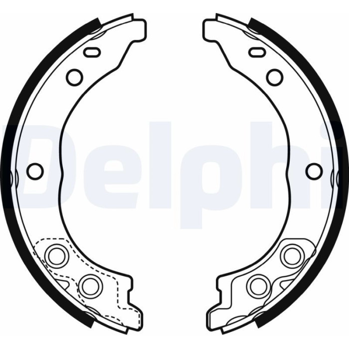 Delphi LS1962 Bremsbackensatz, Feststellbremse Delphi LS1962 Bremsbackensatz, Feststellbremse