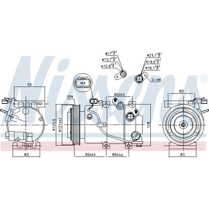 Nissens 890238 Kompressor, Klimaanlage FIRST FIT Nissens 890238 Kompressor, Klimaanlage FIRST FIT
