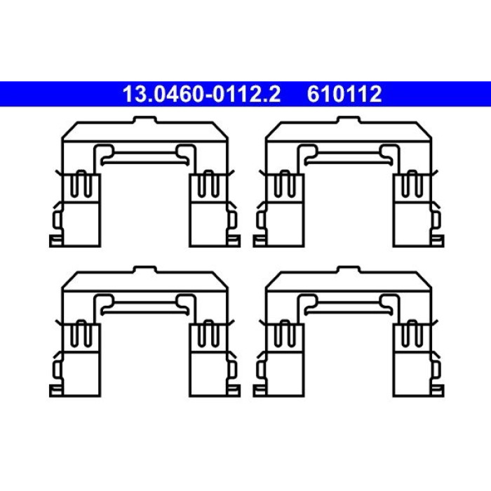 Zubehörsatz, Scheibenbremsbelag 13.0460-0112.2 Zubehörsatz, Scheibenbremsbelag 13.0460-0112.2