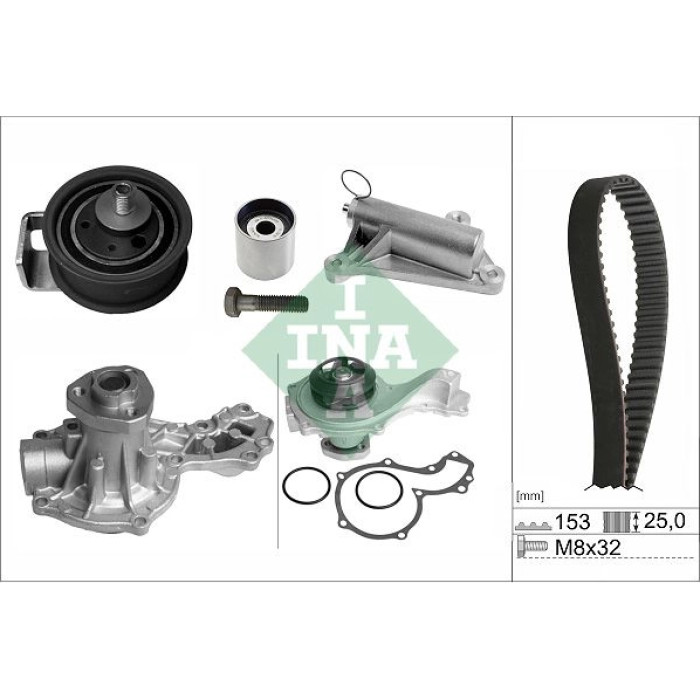INA 530 0359 30 Wasserpumpe + Zahnriemensatz
