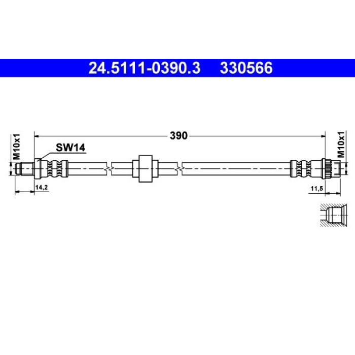 ATE 24.5111-0390.3 Bremsschlauch