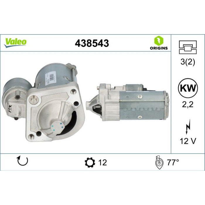 Valeo 438543 Starter ORIGINS Valeo 438543 Starter ORIGINS