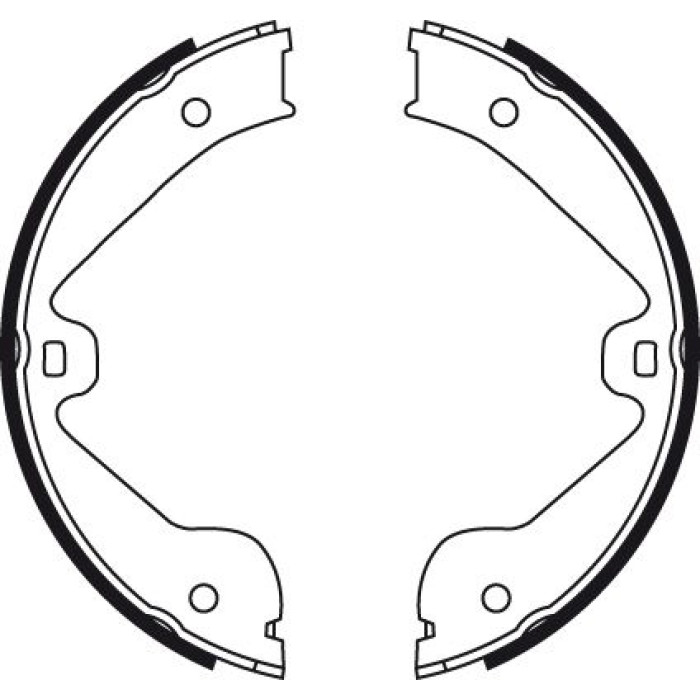 TRW GS8718 Bremsbackensatz, Feststellbremse