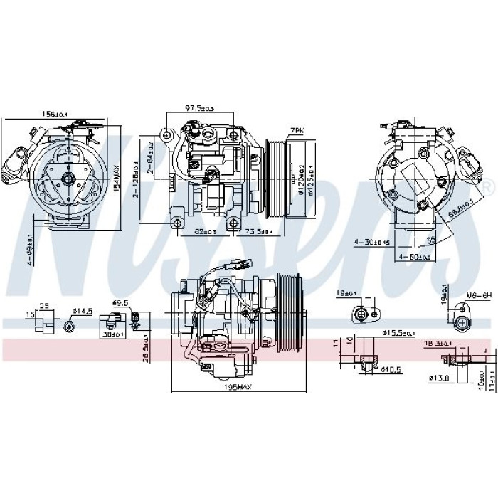 Nissens 89433 Kompressor, Klimaanlage FIRST FIT Nissens 89433 Kompressor, Klimaanlage FIRST FIT