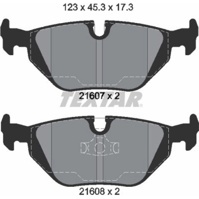 Textar 2160702 Bremsbelagsatz, Scheibenbremse Q+ Textar 2160702 Bremsbelagsatz, Scheibenbremse Q+