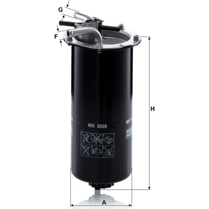 Mann-Filter WK 8059 Kraftstofffilter Mann-Filter WK 8059 Kraftstofffilter