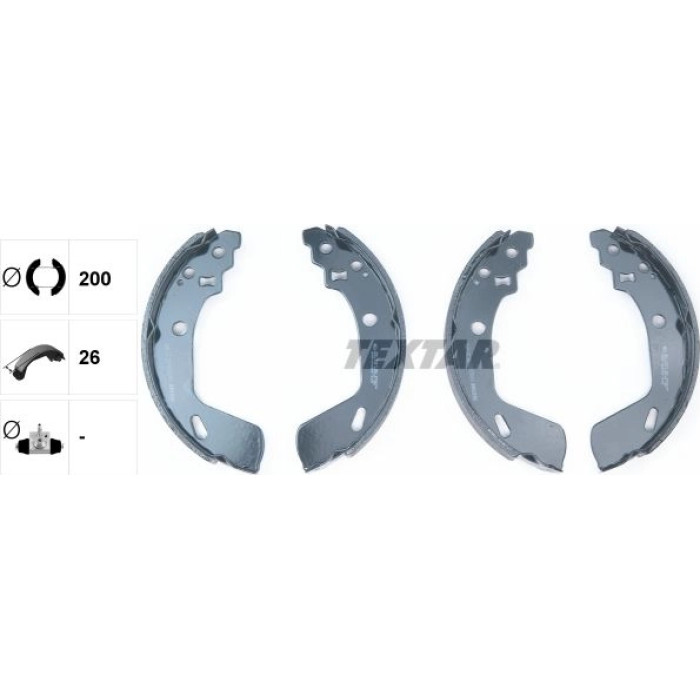 Textar 91082200 Bremsbackensatz Textar 91082200 Bremsbackensatz