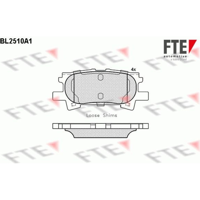FTE 9010772 Bremsbelagsatz, Scheibenbremse FTE 9010772 Bremsbelagsatz, Scheibenbremse