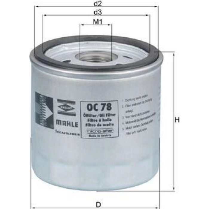 Knecht OC 78 Ölfilter Knecht OC 78 Ölfilter