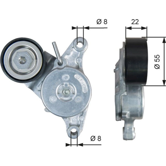 Riemenspanner, Keilrippenriemen T39392 Riemenspanner, Keilrippenriemen T39392