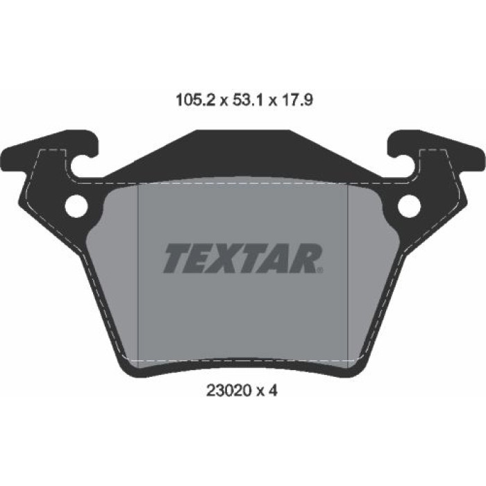 Textar 2302001 Bremsbelagsatz, Scheibenbremse Q+ Textar 2302001 Bremsbelagsatz, Scheibenbremse Q+