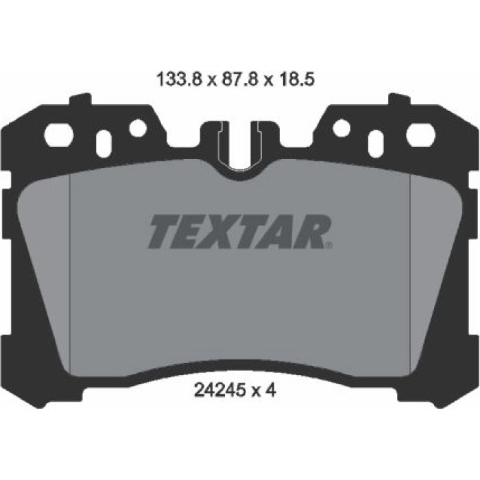 Textar 2424501 Bremsbelagsatz, Scheibenbremse Textar 2424501 Bremsbelagsatz, Scheibenbremse