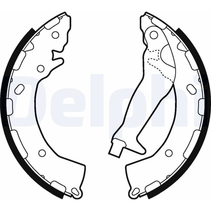 Delphi LS2010 Bremsbackensatz