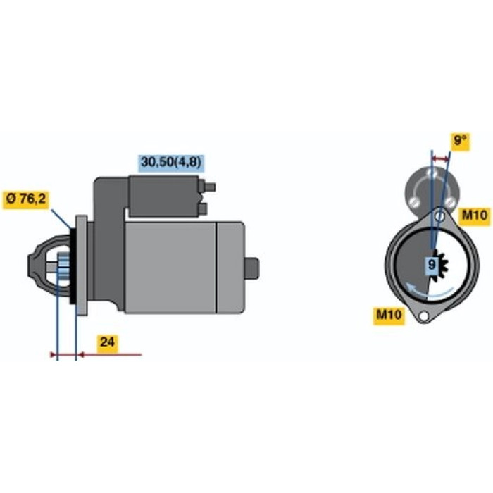 BOSCH 0 001 109 288 Starter BOSCH 0 001 109 288 Starter