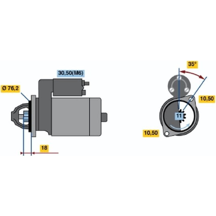 BOSCH 0 001 108 168 Starter BOSCH 0 001 108 168 Starter