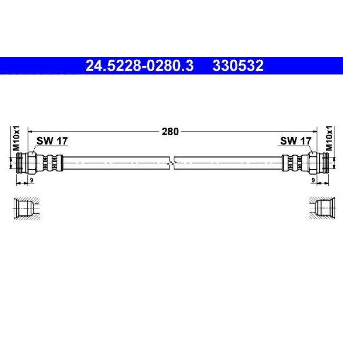ATE 24.5228-0280.3 Bremsschlauch
