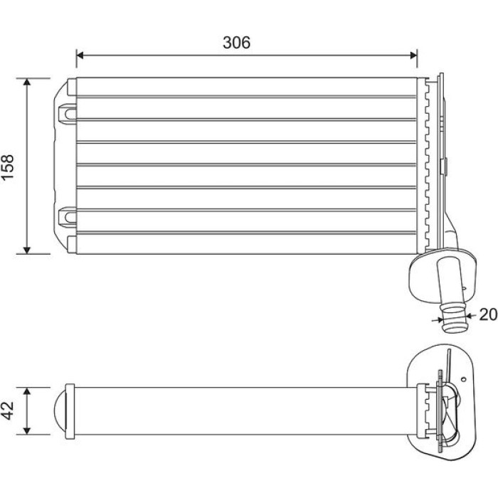 Valeo 811519 Wärmetauscher, Innenraumheizung Valeo 811519 Wärmetauscher, Innenraumheizung