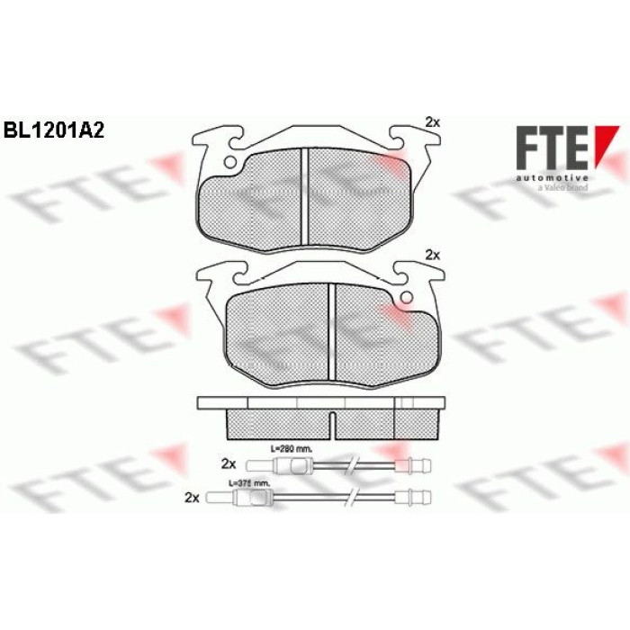 FTE 9010058 Bremsbelagsatz, Scheibenbremse FTE 9010058 Bremsbelagsatz, Scheibenbremse