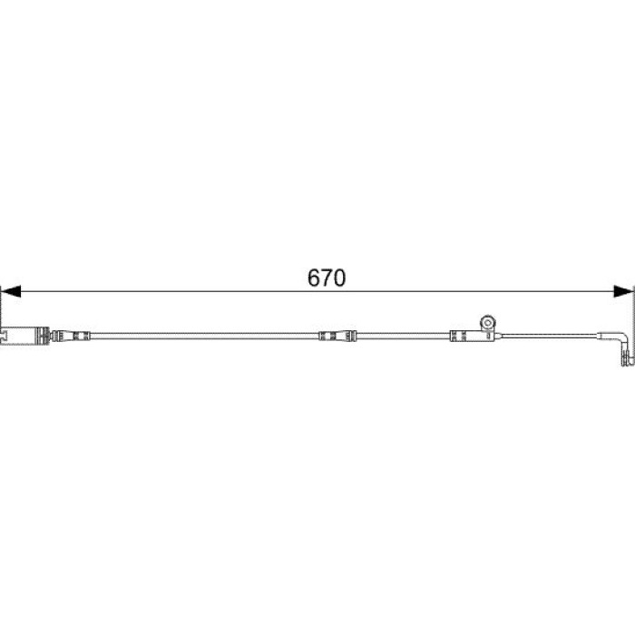 BOSCH 1 987 473 002 Warnkontakt, Bremsbelagverschleiß BOSCH 1 987 473 002 Warnkontakt, Bremsbelagverschleiß
