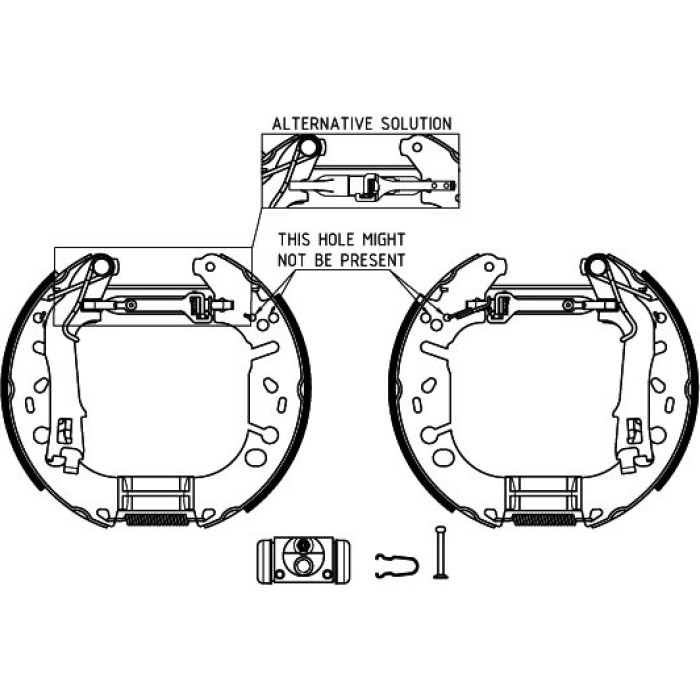 Textar 84065400 Bremsbackensatz Shoe Kit Pro