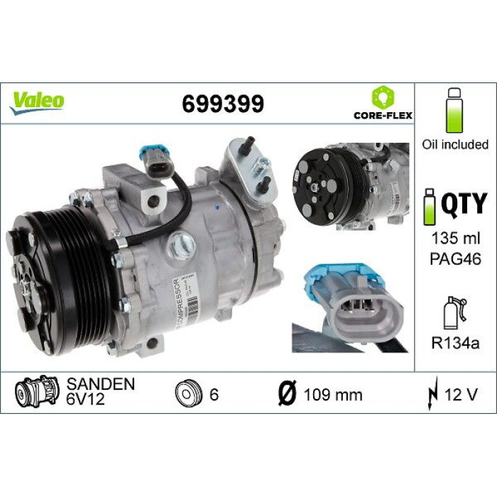 Kompressor, Klimaanlage 699399